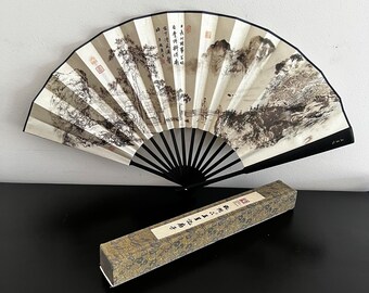 Vintage,Chinese Hand Fan,Folding Fan,Oriental Fan,Chinoiserie,Asian Interiors