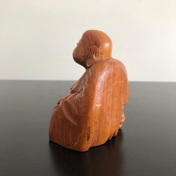 ヴィンテージの手彫り木製仏像：ボヘミアン風インテリア - Etsy 日本