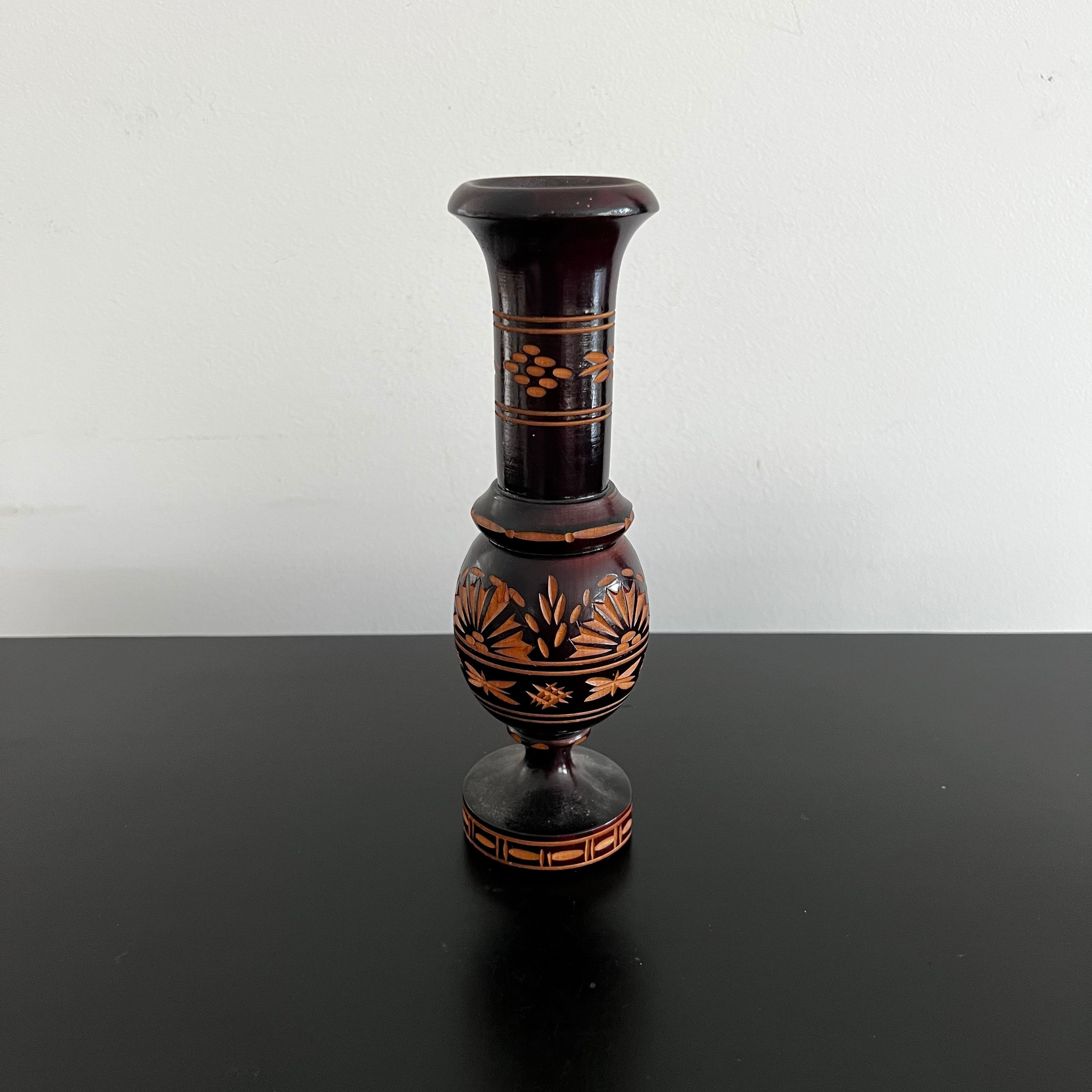 アンティーク 花瓶 ボヘミアガラス 高さ17cm BOHEMIA ボヘミアン