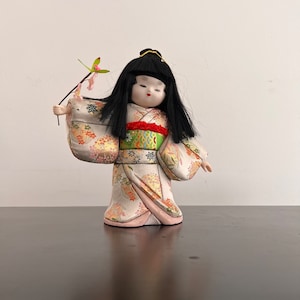 Vintage,Itchimatsu,Hina Doll,Japanese Doll,Japanese Interiors,Hinamatsuri Doll,Padded Doll,Home Decor,Collectible Doll