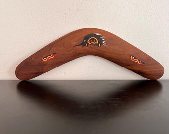 アボリジニの狩猟パック、ブーメラン 3 個、ヌラ ヌラ - Etsy 日本