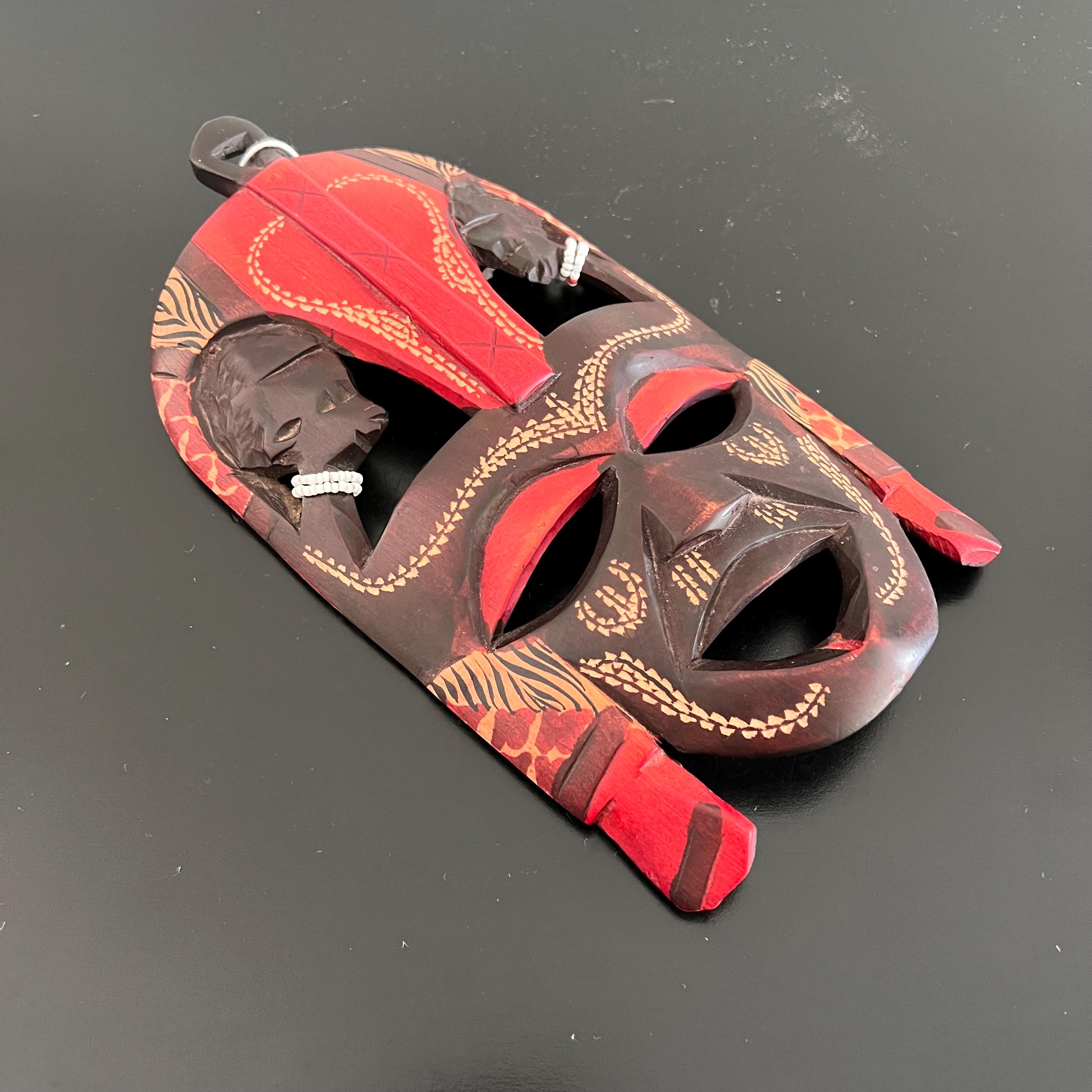 Vintage Kenyan Tribal Mask: Hand Carved African Decor - Etsy
