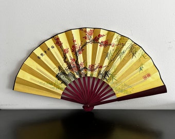 Vintage,Folding Fan,Hand Fan,Chinese Folding Fan,Asian Interiors,Chinoiserie,Chinese Fan,Oriental Decor,