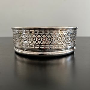 Vintage,Silver Champagne Bottle Coaster,Strachan Silver,Silverware,Bottle Coaster,Wine Coaster,Formal Dining,Strachan,large Bottle Coaster