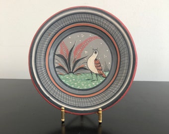 Vintage,Tonala Plate,Tonala Pottery,Mexican Interiors,Wall Plate,Mexican Plate,Trinket Dish,Boho Gift,Plate,Bohemian Interiors,Boho Decor