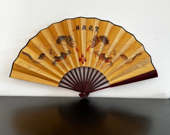 Vintage,Chinese Folding Fan,Hand Fan,Asian Fan,Oriental Decor,Asian Interiors,,Chinoiserie,Fan