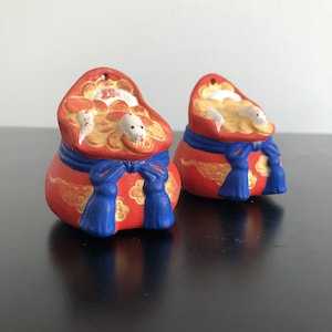 Vintage,Japanese Dorei Bells,Japanese Gift,Ceramic Bells,Dorei,Japanese Interiors,Japanese Decor,Clay figurines,Bells