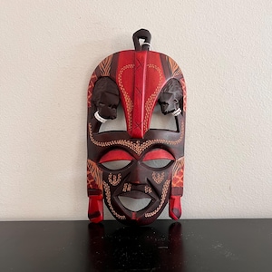 Vintage,African Wall Mask,Kenyan Art,Tribal Mask,African Interiors,Tribal Carving,African Decor,Home Decor,Primitive Decor,Mask,Wooden Mask