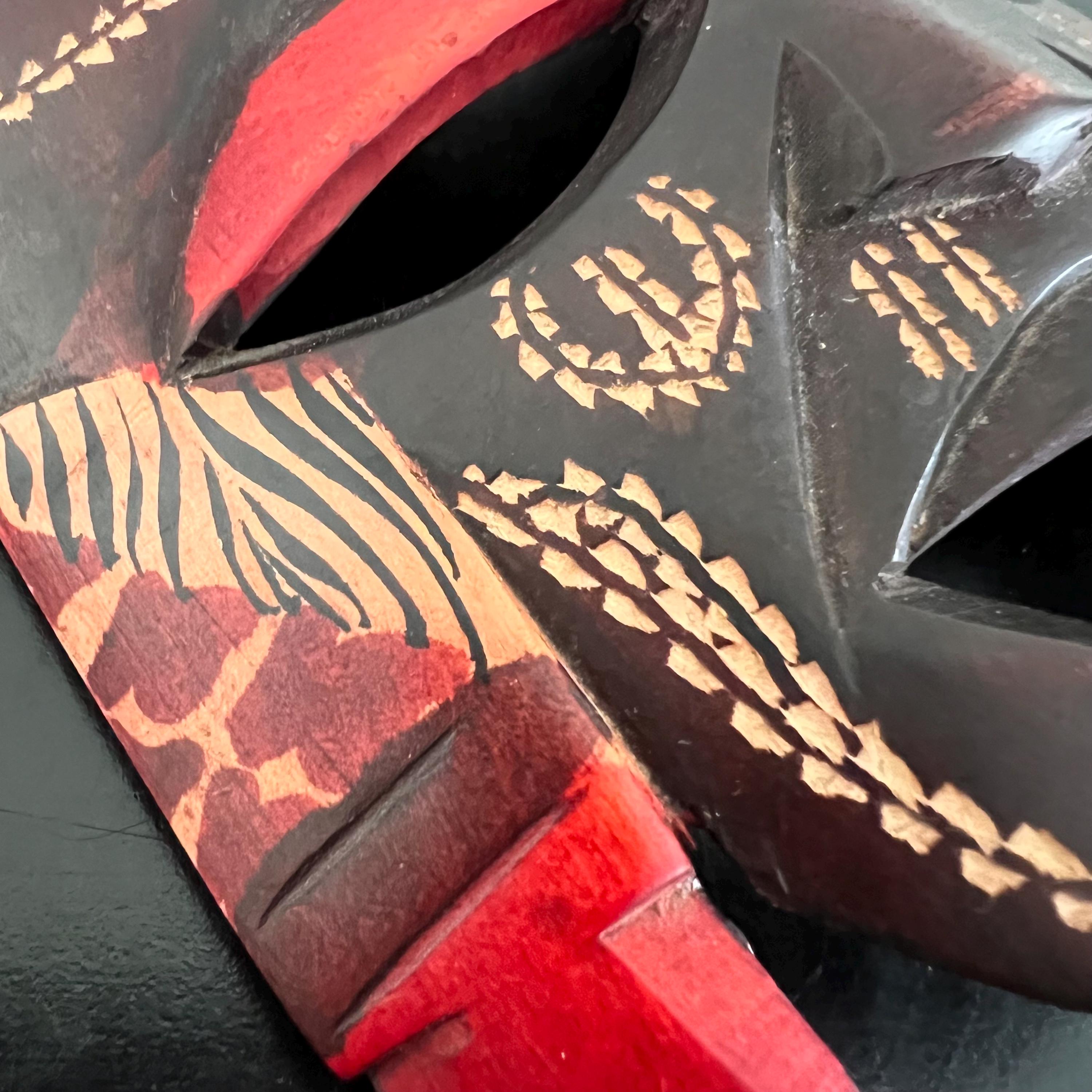 Vintage Kenyan Tribal Mask: Hand Carved African Decor - Etsy