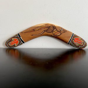 Boomerang,Indigenous Art,Aboriginal Art,Home Decor,Handcrafted Boomerang,Australian Art,Wooden Boomerang,Gift