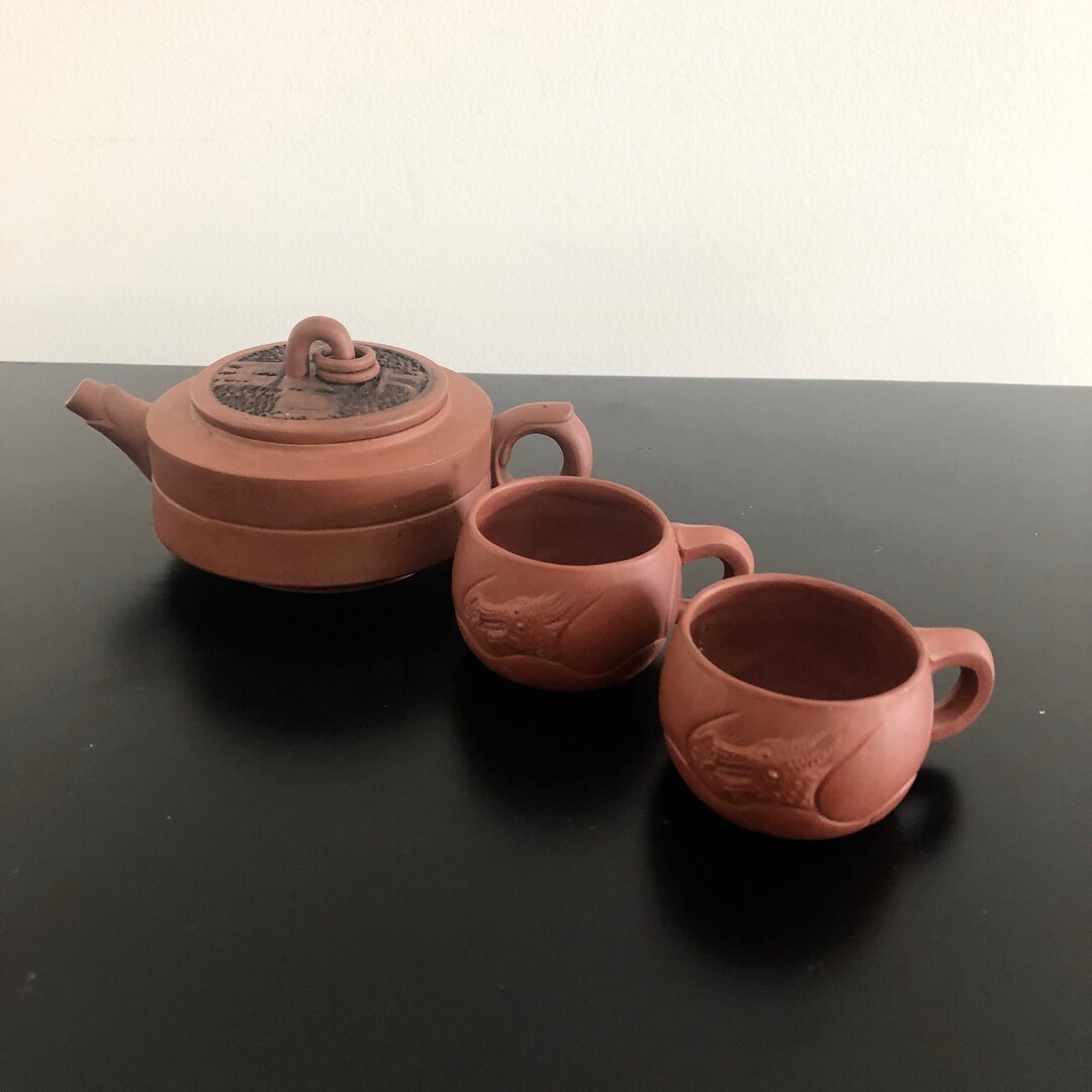 Vintage,zisha Tea Set,yixing Tea Set,chinese Clay Tea Set,chinese