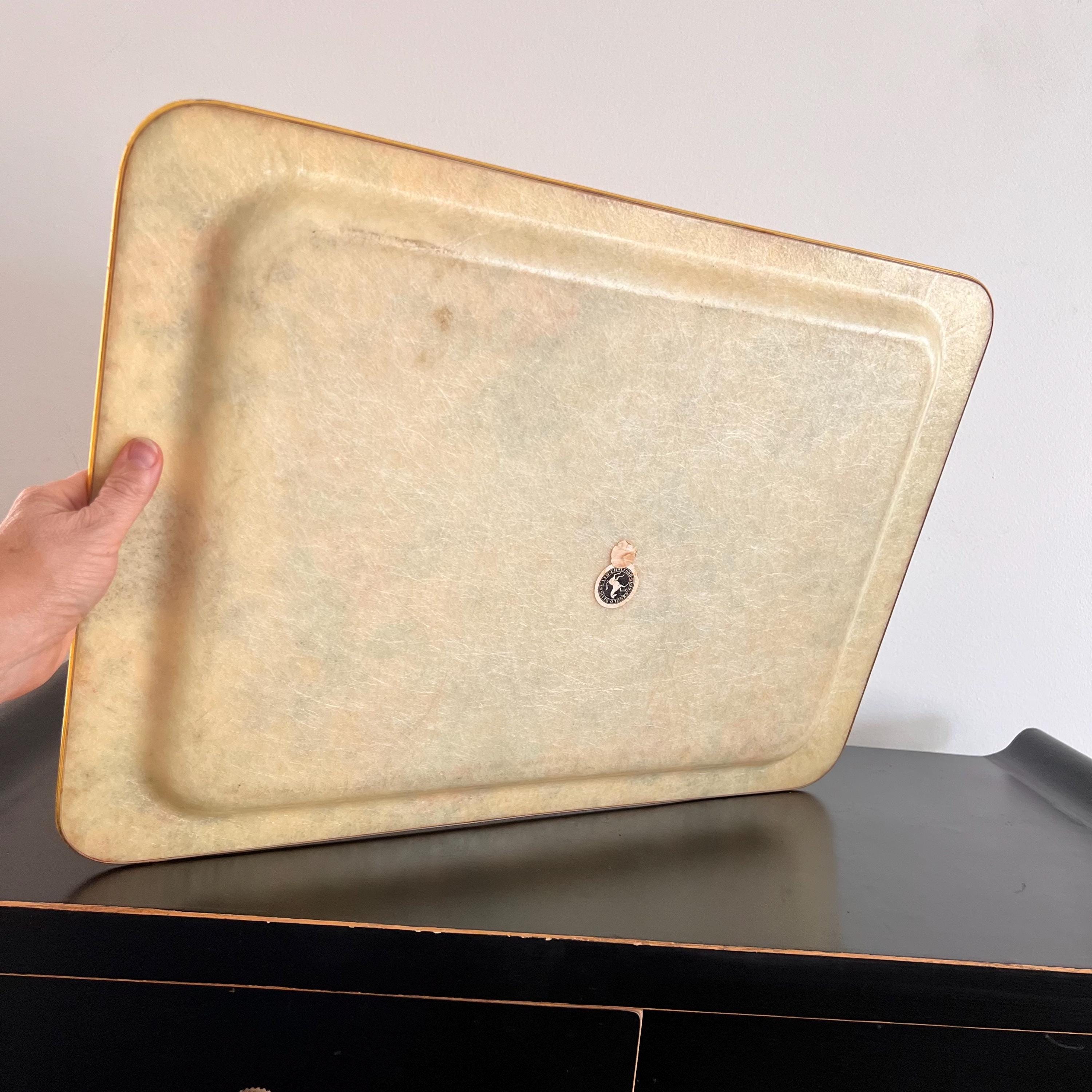 Vintage Floral Fiberglass Serving Tray - Arnold Designs, England