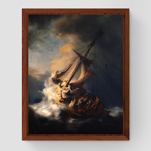 Rembrandt: Christ in the Storm on the Sea of Galilee - Fine Art Print