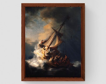 Rembrandt: Christ in the Storm on the Sea of Galilee - Fine Art Print