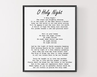 Texto o Holy Night en Español