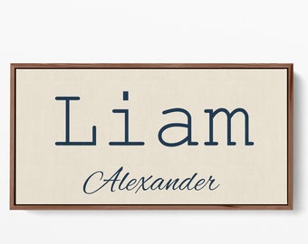 Nursery Name Sign | Baby Name Sign | Nursery Name Sign Wood Frame | Nursery Name Sign Boy | Nursery Name Sign Girl | Baby Shower Gift| Crib