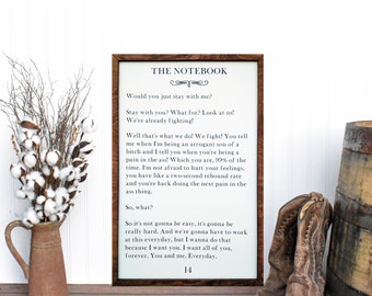 Custom Framed Canvas Book Art Print: Literary Quote Sign (36x24)