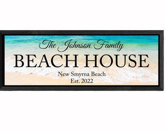 Beach House Sign | Personalized Beach House Sign | Beach Established Sign | Custom Beach House Sign