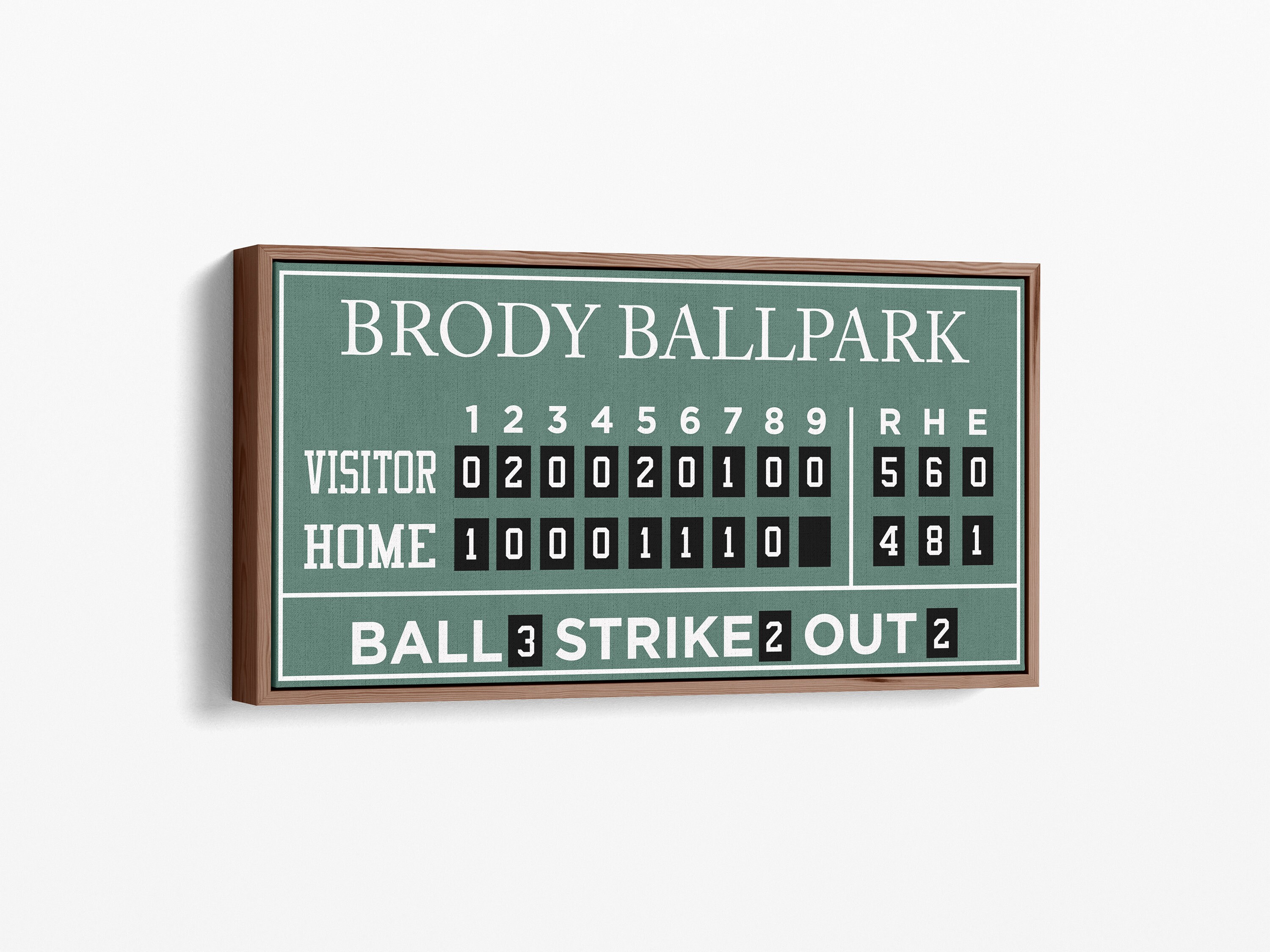 Custom Baseball Scoreboard Sign: Personalized Sports Nursery Decor - Etsy