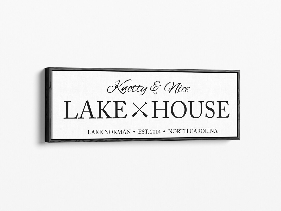 Custom Lake House Sign Lake House Sign Personalized Lake House Decor