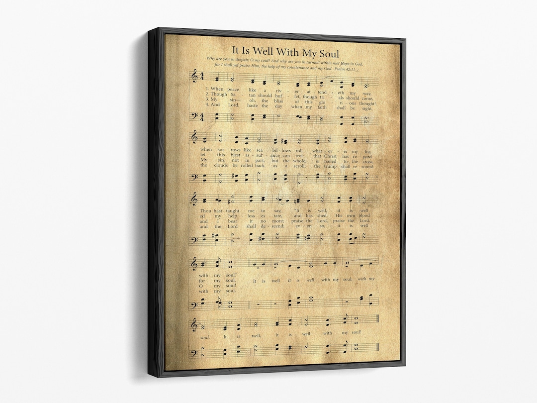 Custom Hymnal Print | Personalized Hymn Wall Hanging | Wood Framed ...