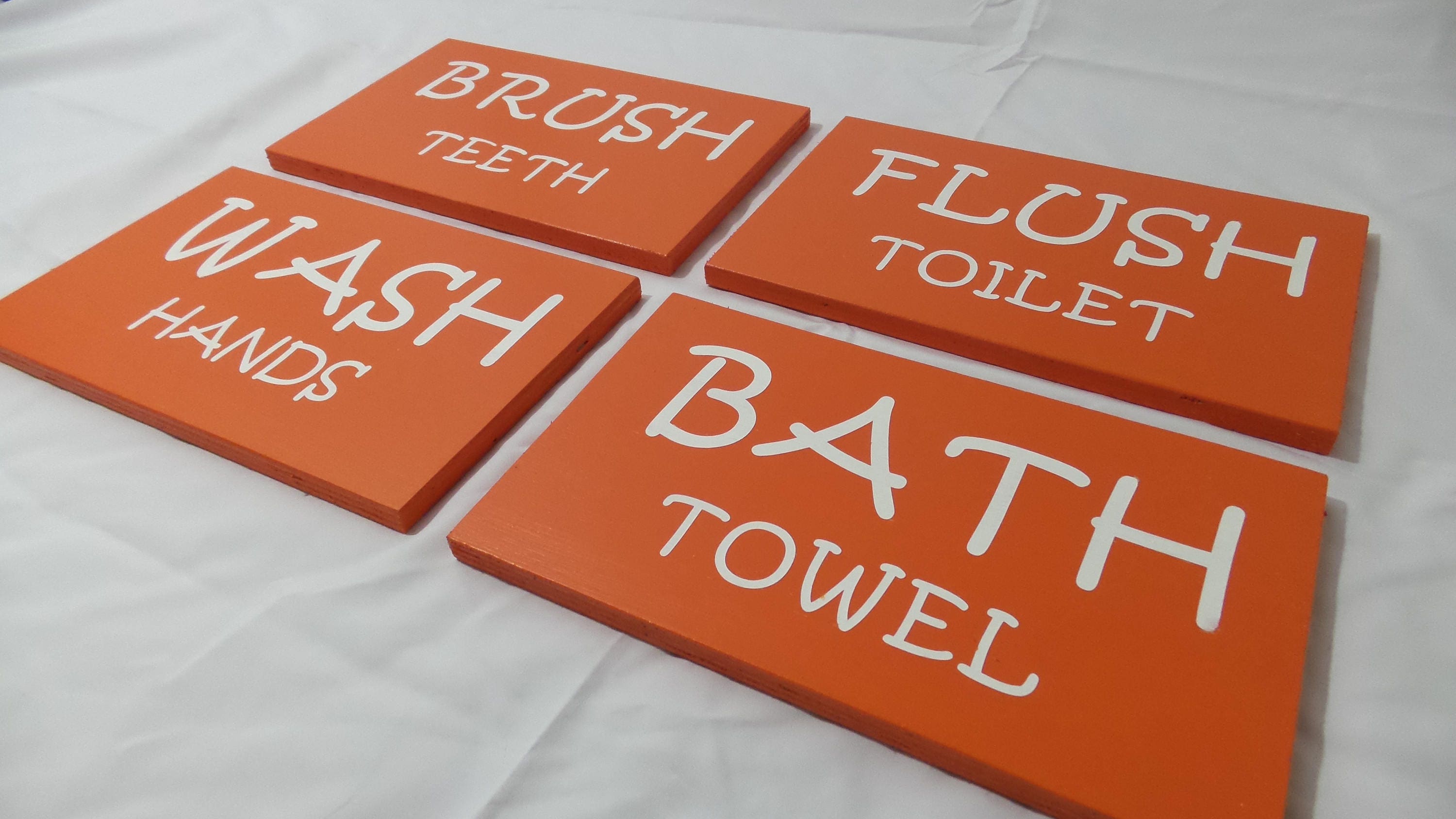 Kids Bathroom Signs Bathroom Wall Decor Bathroom Wall Art Etsy
