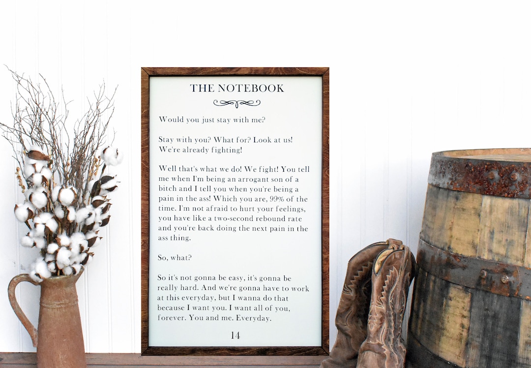 Custom Framed Canvas Book Art Print: Literary Quote Sign (36x24) - Etsy