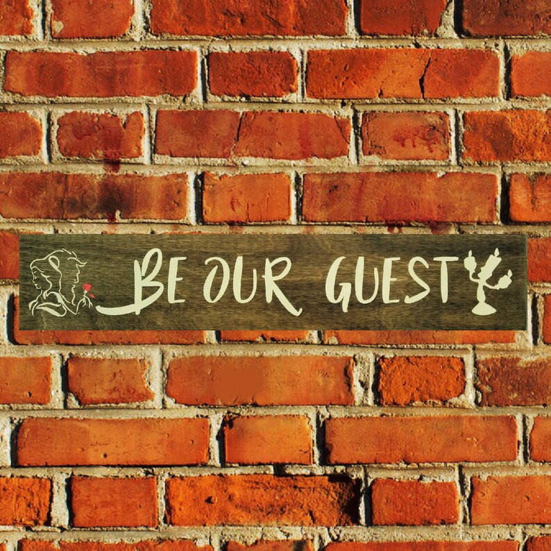 Be Our Guest Beauty And The Beast Disney Wedding Decorations Etsy