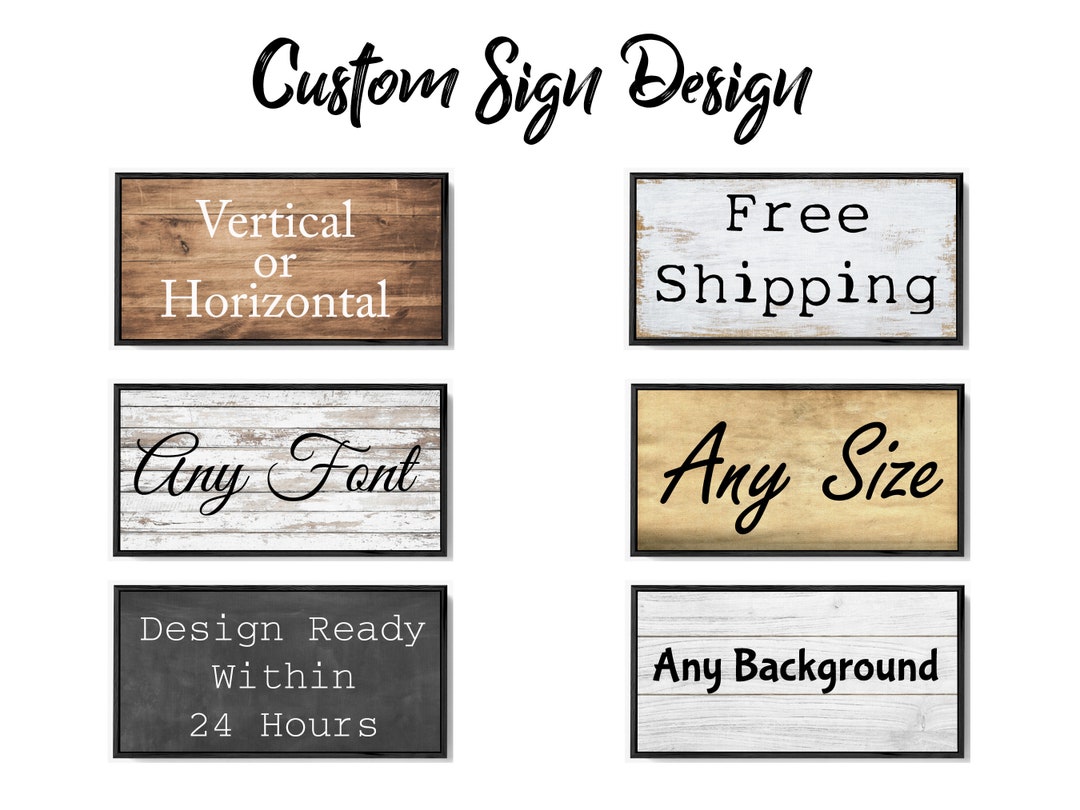 Custom Quote Frame Personalized Quote Sign Farmhouse Sign Etsy