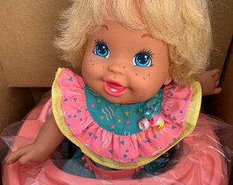 1992 Baby Walk ’n Roll Doll - Radio-Controlled Baby Walker by Mattel #4575 NIB