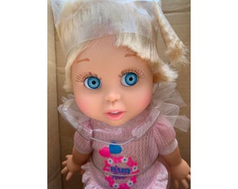 1990 Baby Face Doll 'So Innocent Cynthia' by Lewis Galoob Toys #3208 - Poseable 13-Inch Doll with Magic Charm NIB