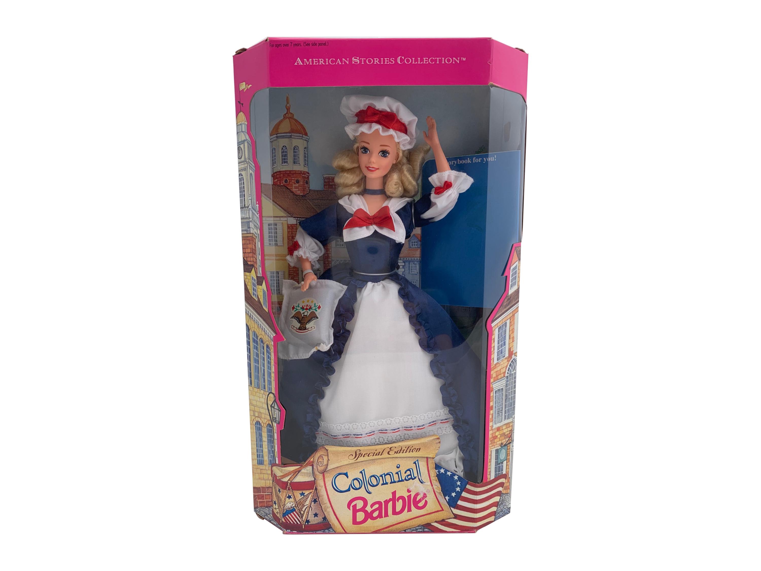 1994 Colonial Barbie Special Edition American Stories Collection Mattel  #12578 NIB with Storybook - Main Image