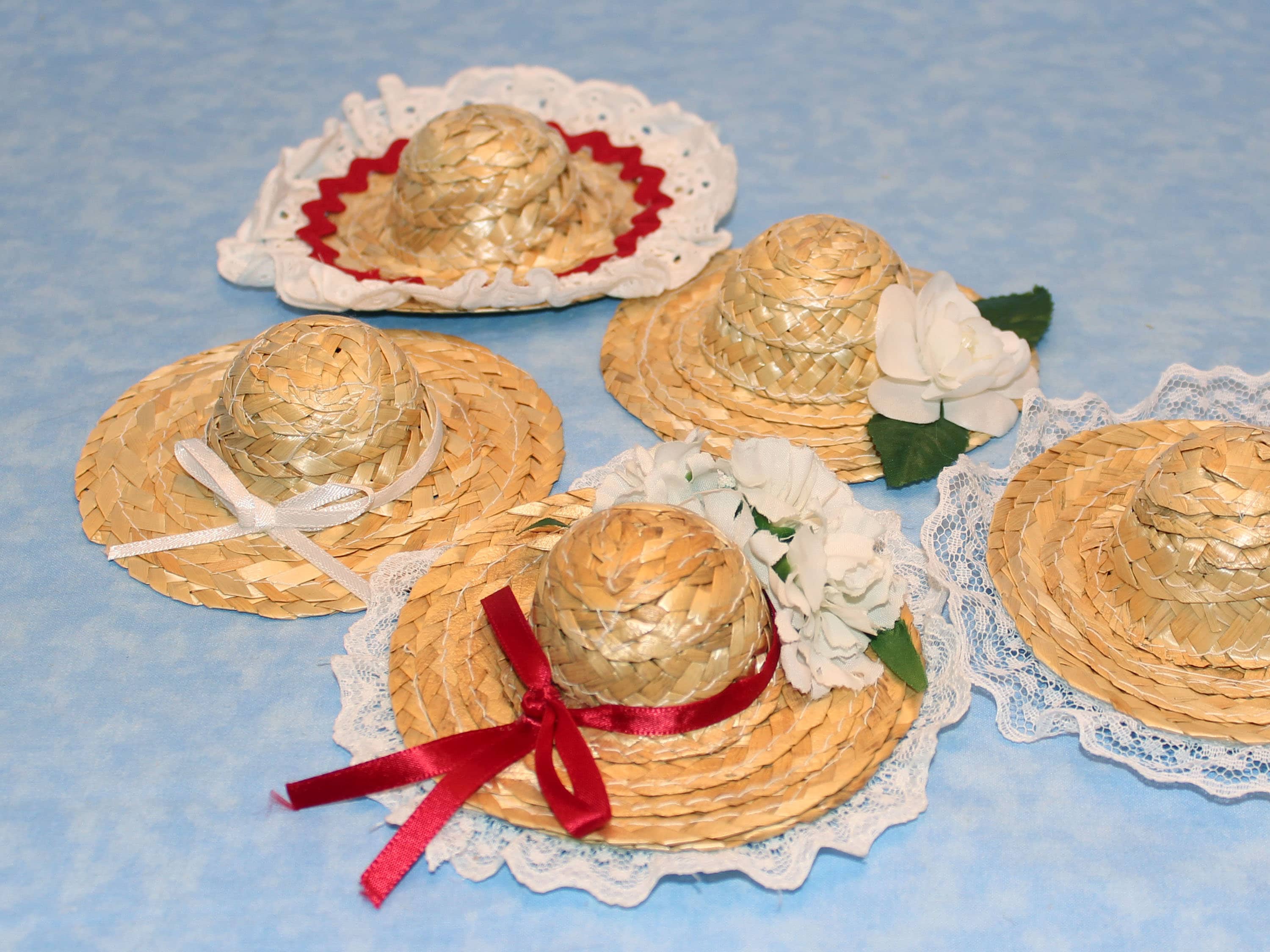 NUOLUX Hatmini Diy Straw Small Makingminiature Decoration Hats