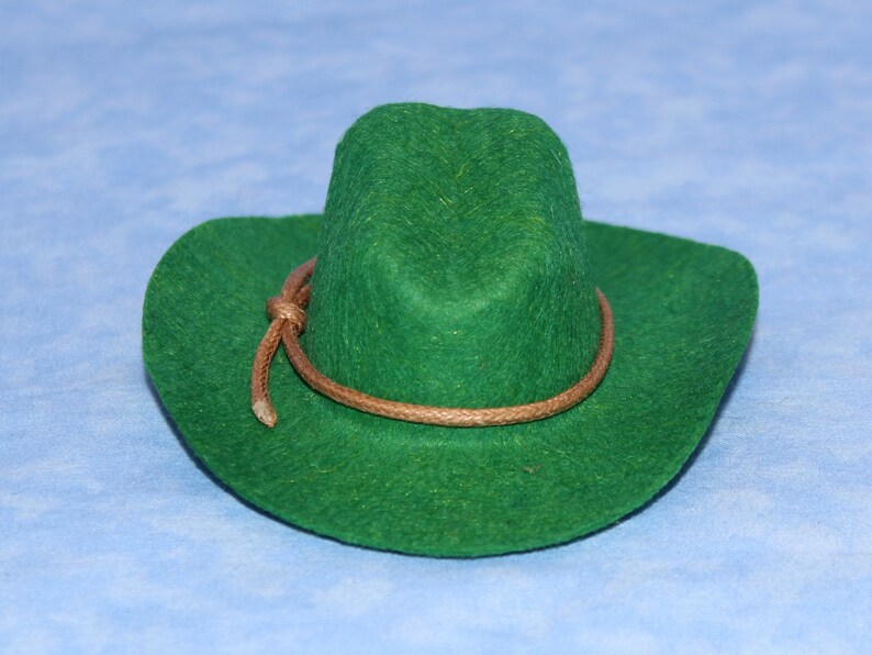 3PCS Mini 4 Green Felt Cowboy Hat Western Party Favors Etsy