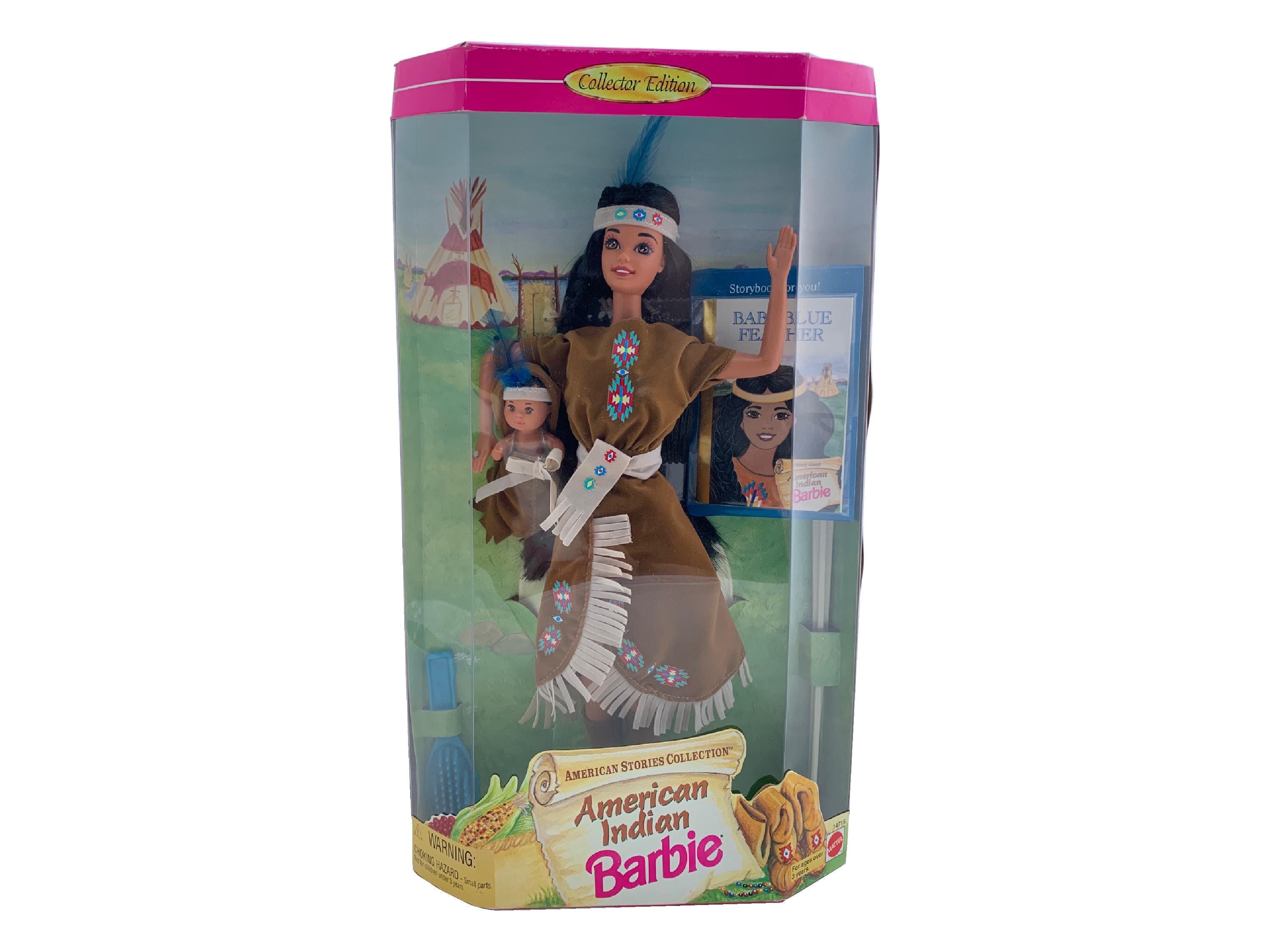 1995 American Indian Barbie American Stories Collection Collector Edition Mattel 14715 NIB Etsy