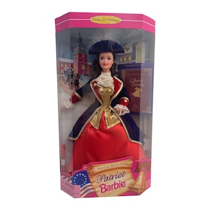1996 Mattel Patriot Barbie Doll American Stories Series Collector Edition #17312 NIB