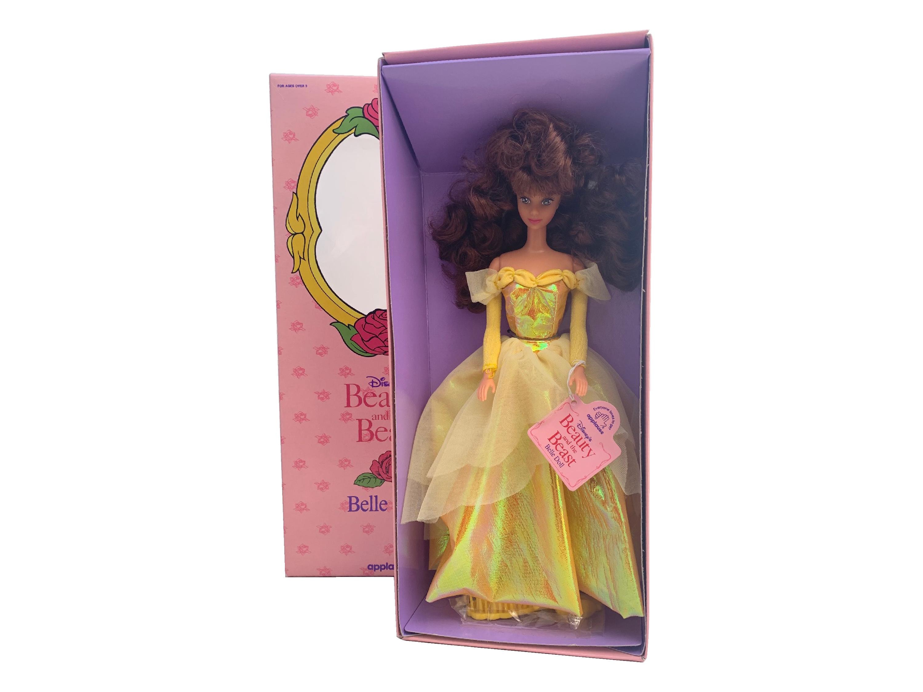1991 Disney’s Beauty and the Beast Belle Doll Applause #45536 Yellow Gown  Vintage Disney Princess