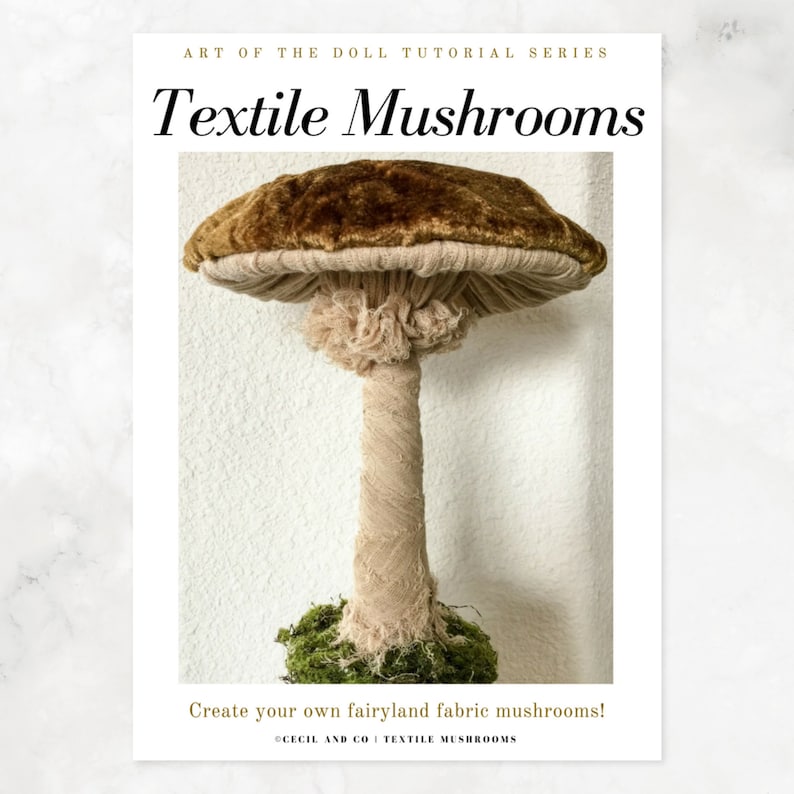 Textile Mushrooms PDF Tutorial image 1