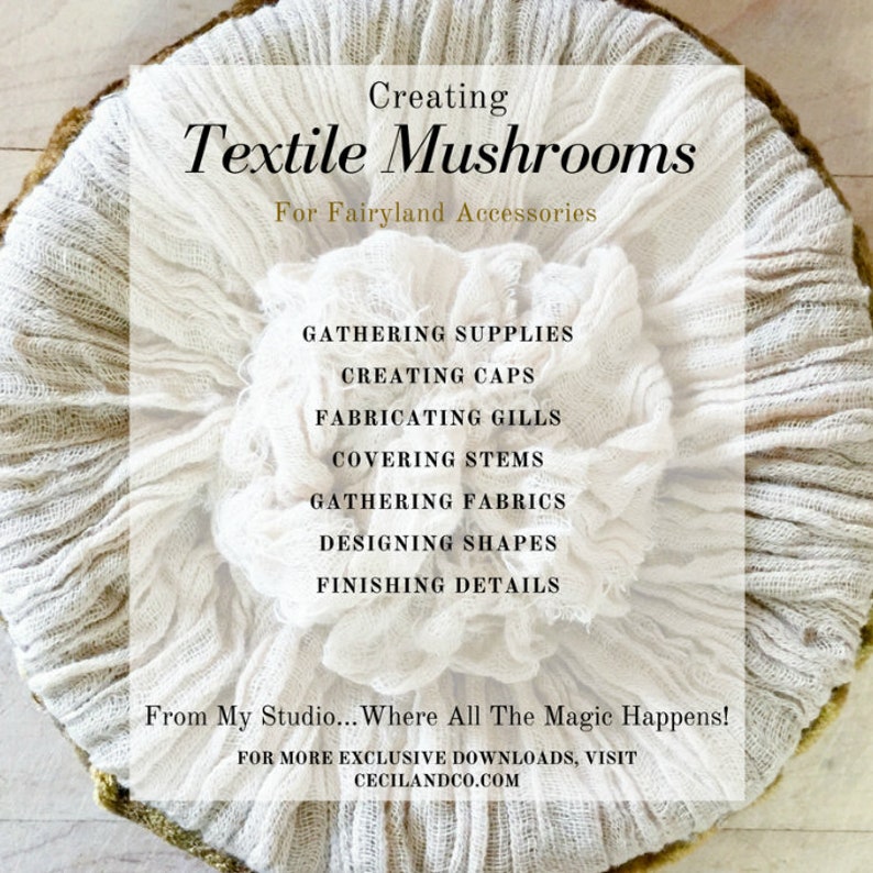 Textile Mushrooms PDF Tutorial image 3