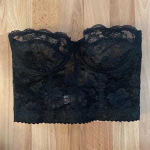 1950s Vogue Bra Lace Bustier 34B Made in Canada