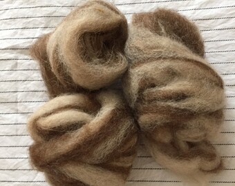 Shetland Sheep Roving - Tweed