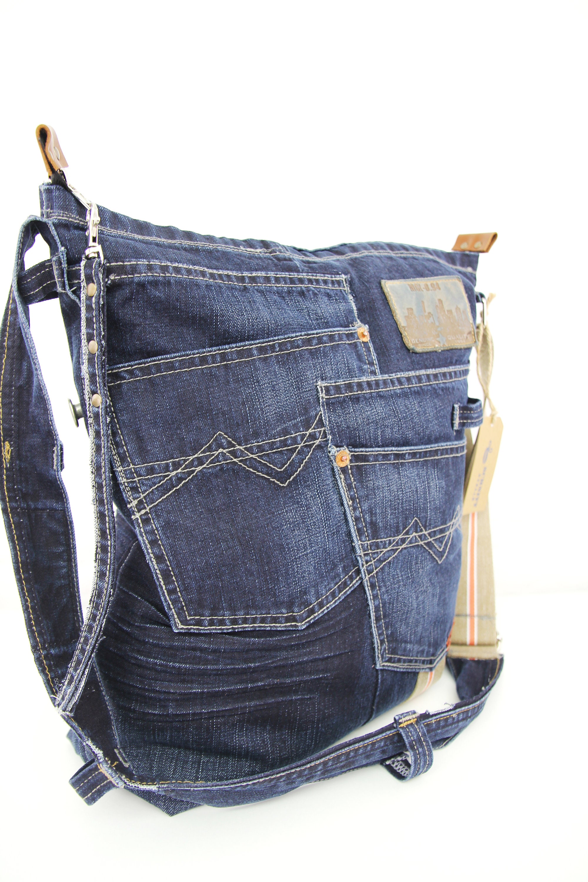 Jean Bag / Women's Bag / Upcycled Bag / Denim Bag - Etsy