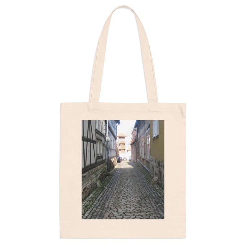 German Back Alley Textile Shoulder Bag Reusable Beach Tote Mother/'s Day Tote Cotton Grocery Bag Printed Canvas Tote Sustainable