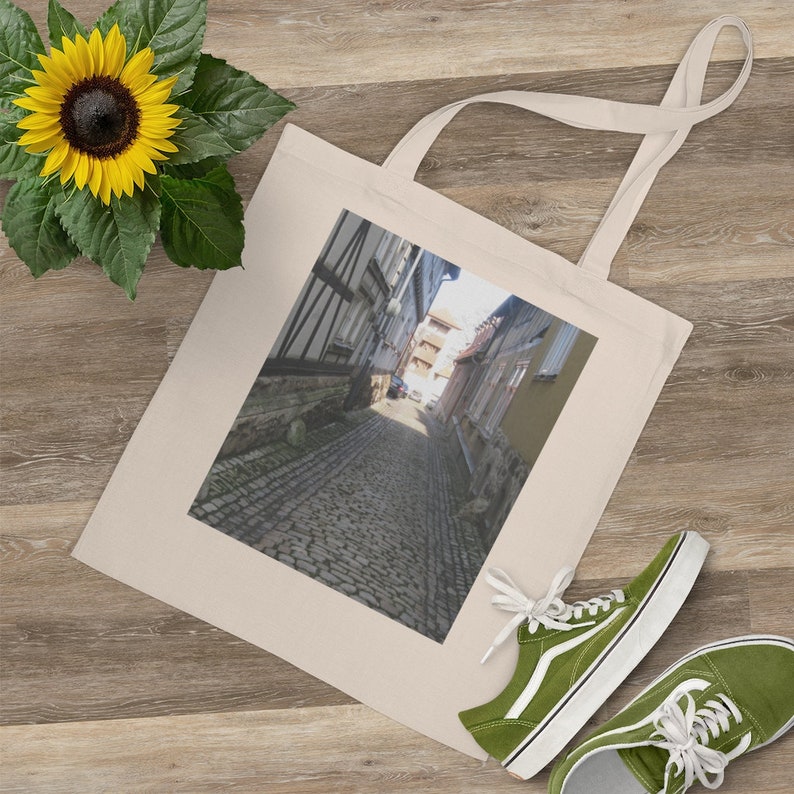German Back Alley Textile Shoulder Bag Reusable Beach Tote Mother/'s Day Tote Cotton Grocery Bag Printed Canvas Tote Sustainable