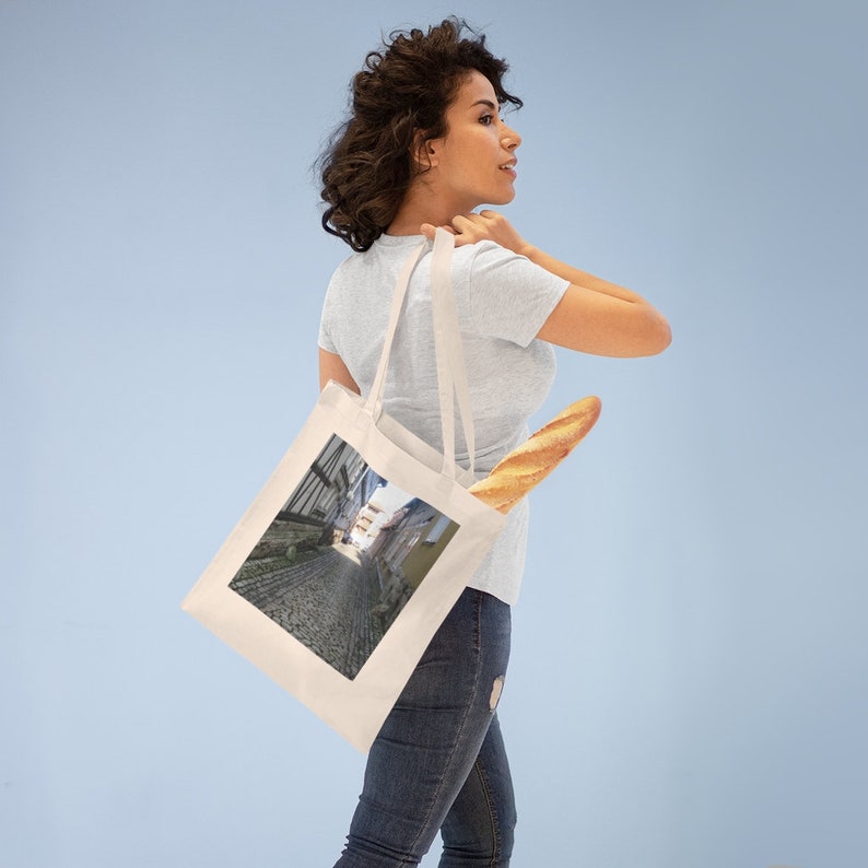 German Back Alley Textile Shoulder Bag Reusable Beach Tote Mother/'s Day Tote Cotton Grocery Bag Printed Canvas Tote Sustainable