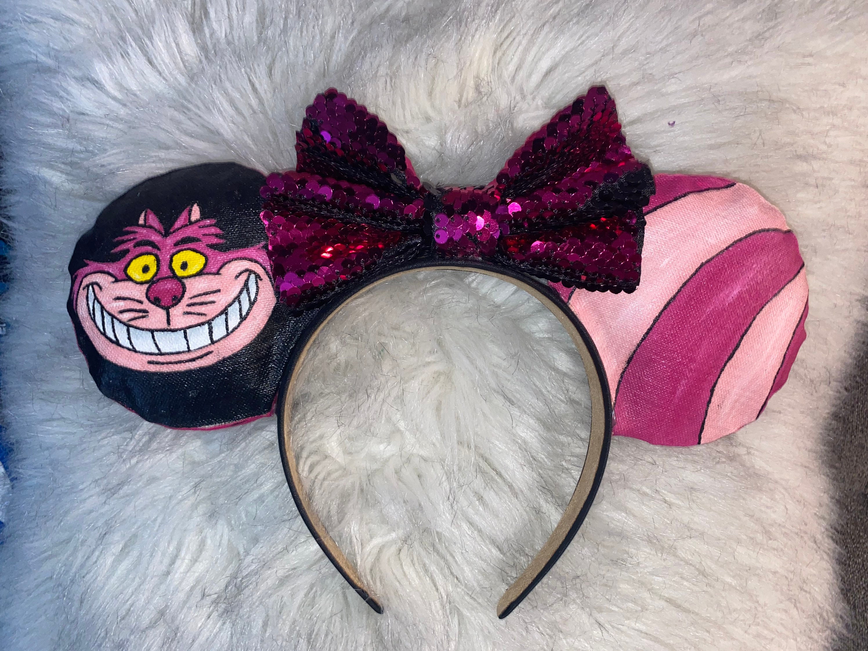 Cheshire Cat inspired hand painted ears | Etsy
