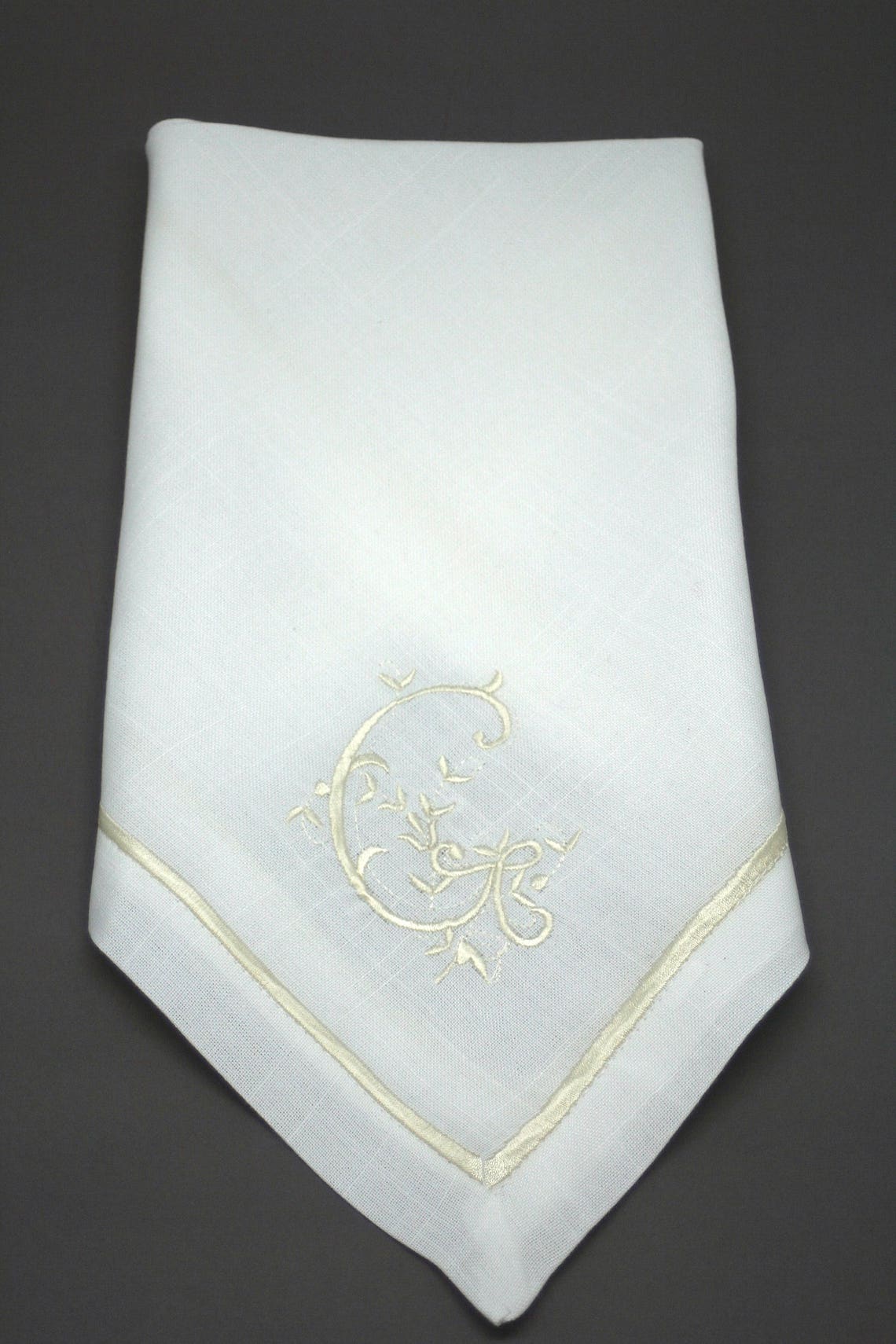 NAPKIN all Letters Embroidered Personalised Monogrammed Etsy