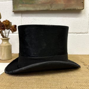 Antique Black Top Hat image 5