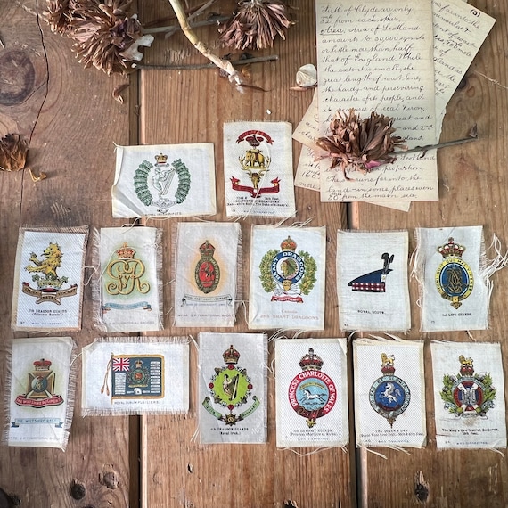 bdv cigarette silks BDV Cigarettes Silks Armed Forces Territorial Badges