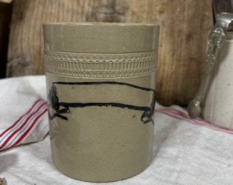 Stoneware Canister, Vase, Utensils Pot